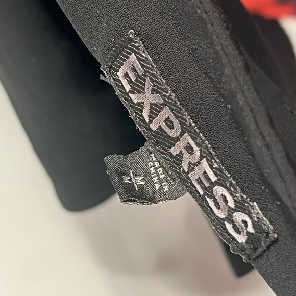 Express Gold Color Block Chain Neck Halter Top - Picture 4 of 4